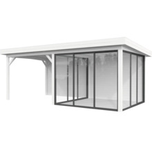 Pavillon en bois avec portes coulissantes