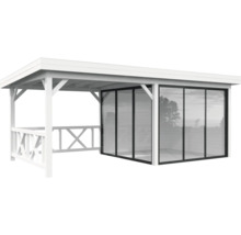 Pavillon en bois avec portes coulissantes