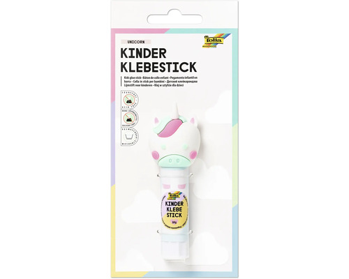 Bâton de colle pour enfants motif licorne