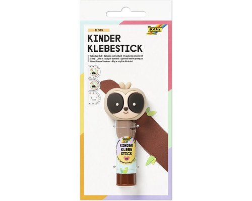 Bâton de colle pour enfants Motif paresseux de Folia Bringmann