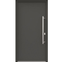 ARON HaustürBasic 3101 Aluminium-Kunststoff-Verbund RAL 7016 anthrazitgrau 1000x2000 mm beidseitig flügelüberdeckend DIN Rechts inkl.Stoßgriffset,Innendrücker in Edelstahl,Profilzylinder mit 3 Schlüsseln