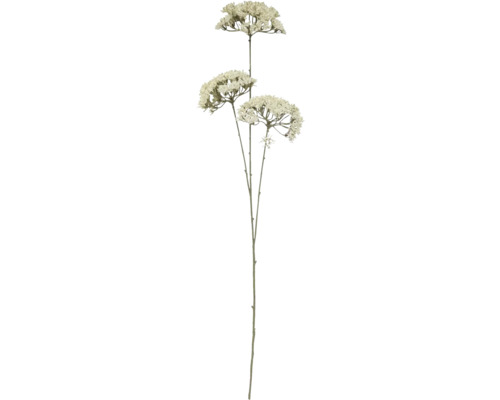 Fleur artificielle branche fleur de lavande fibre synthétique métal h 78 cm blanc Ombelle artificielle décorative pour l''intérieur