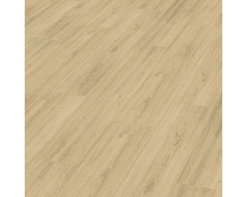 Nahaufnahme von Laminatboden mit Holzstruktur.