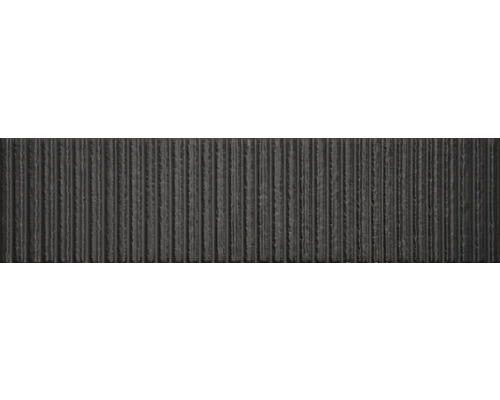 Carrelage mural Van antracita mat 3D 7,5x30cm