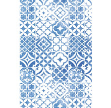 Motif de carreaux avec des motifs géométriques et floraux