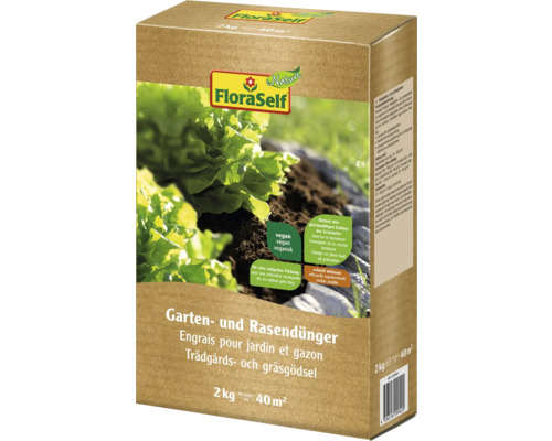 FloraSelf Garten- und Rasendünger im 2 Kilogramm Karton