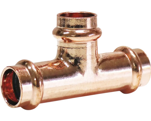 T-Stück aus Kupfer für Sanitärinstallationen