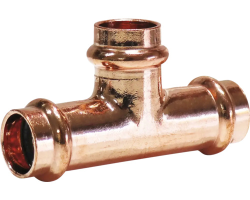 T-Stück aus Kupfer für Sanitärinstallationen