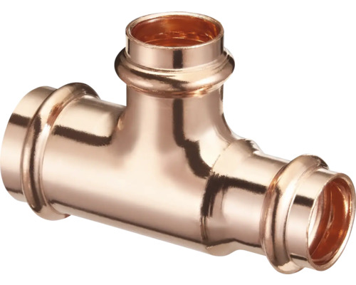 Pressfitting T-Stück aus Kupfer