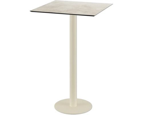 Table haute avec plateau carré