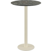Table haute avec plateau de table rond et pied