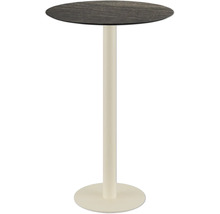 Table haute avec plateau de table et pied ronds