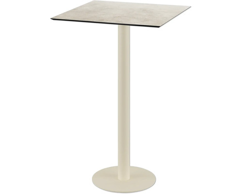 Guéridon avec plateau carré et pied central