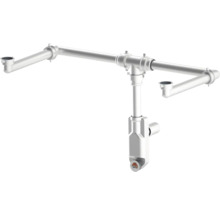 Siphon double 1 1/4" pour Jungborn SEDICI/QUATTRO peu encombrant 44011