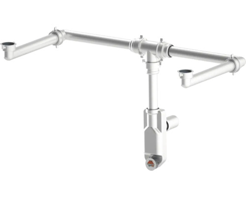 Doppelsiphon 1 1/4" für Jungborn SEDICI/QUATTRO raumsparend 44011