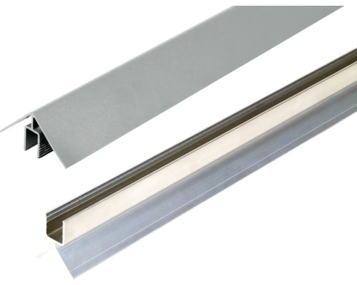 Konsta Eckwinkelset für Fassadenprofil Nativo 2-teilig grau 2200 x 50 x 50 mm Konsta Eckwinkelset für Fassadenprofil Nativo 2-teilig grau 2200 x 50 x 50 mm