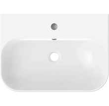 Aufsicht auf ein Waschbecken aus Keramik