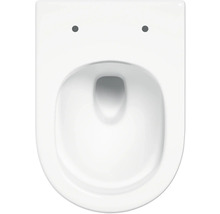 WC suspendu à fond creux en céramique, vue de dessus