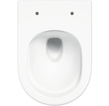 Vue de dessus de WC suspendu en céramique