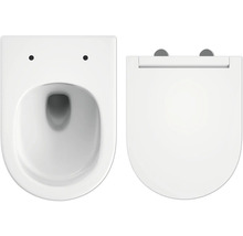 WC à cuvette profonde suspendu avec siège de WC
