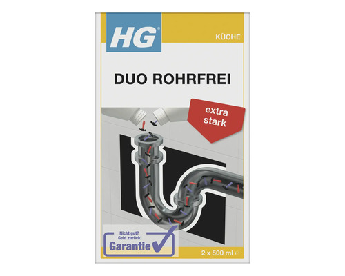 HG Duo Déboucheur Cuisine Emballage de déboucheur