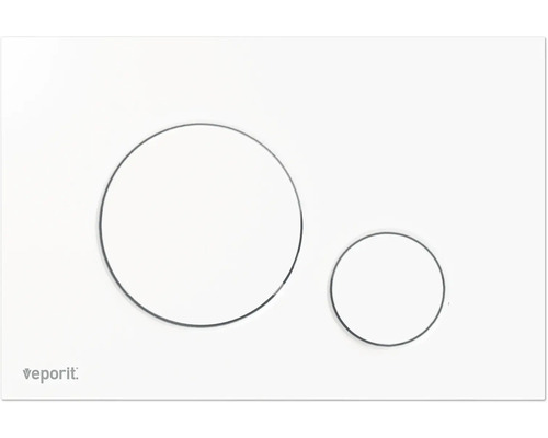 Veporit Betätigungsplatte mit zwei Tasten für Toilettenspülung