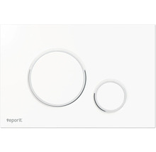 Plaque de commande pour WC avec deux boutons