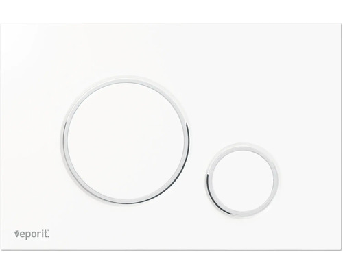 Plaque de commande pour WC avec deux boutons