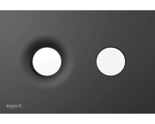 Panneau pour meuble de salle de bains Vaporit avec deux découpes rondes pour vasque