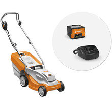 Tondeuse à gazon sans fil avec batterie et chargeur