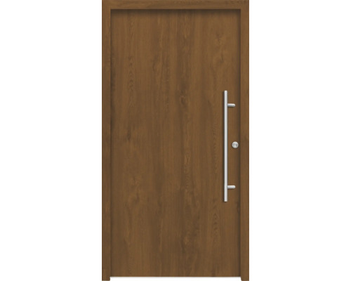 Holztür mit Türgriff