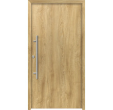 Porte en bois avec poignée et serrure