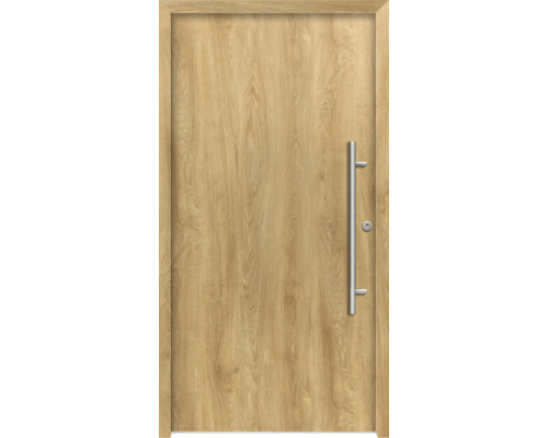 Holztür mit Griff