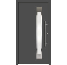 Haustür mit Glaseinsatz und Griff