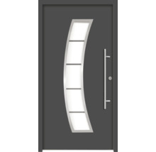 Porte d''entrée avec insert en verre et poignée