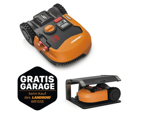 WORX 20V Akku-Mähroboter Landroid L2000 22cm/2.000 m² mit App WR155E, inkl. Installationsmaterial + GRATIS Zugabeartikel Garage WA0810 WORX 20V Akku-Mähroboter Landroid L2000 22cm/2.000 m² mit App WR155E, inkl. Installationsmaterial + GRATIS Zugabeartikel Garage WA0810