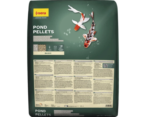 Teichfischfutter sera Pond Pellets Basic 40 Liter, 5 kg, Koi- und Goldfischfutter Teichfischfutter sera Pond Pellets Basic 40 Liter, 5 kg, Koi- und Goldfischfutter