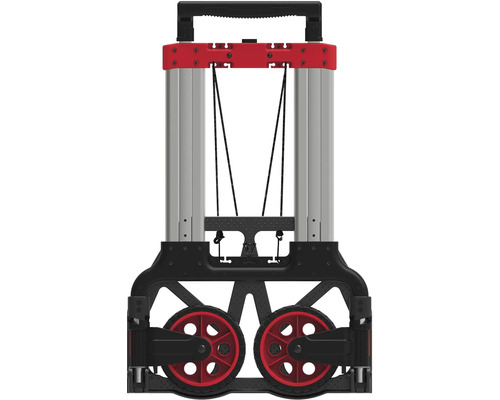 Diable avec poignée, cadre en aluminium et roues