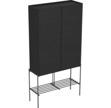 Schrank mit Metallgestell und zwei Türen