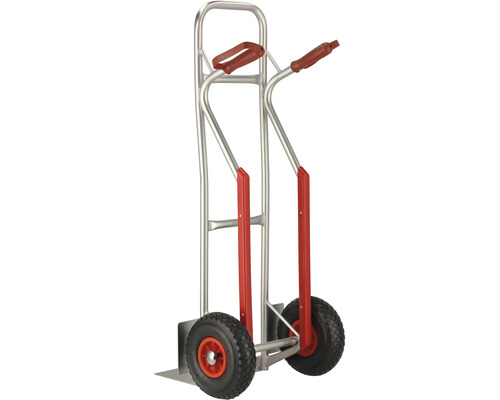 Sackkarre aus Aluminium mit zwei Griffen und Luftreifen