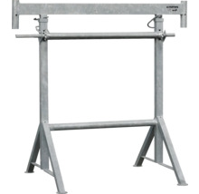 Tréteau à manivelle zingué 1200 mm x 650-1100 mm