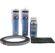 Kit de fixation pour les plaques sur escalier modulaire en alu 3 niveaux