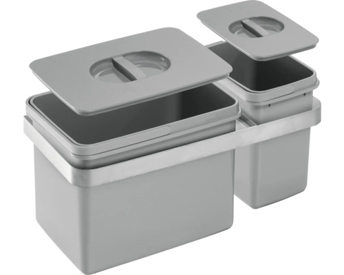 Abfallbehälter mit Deckel zur Mülltrennung