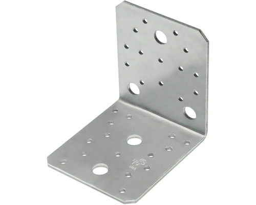 Winkelverbinder aus Metall mit Löchern zur Holzkonstruktion