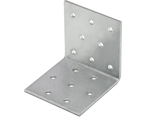 Winkelverbinder aus Metall mit Bohrlöchern