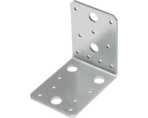 Winkelverbinder aus Metall mit Löchern für Schrauben