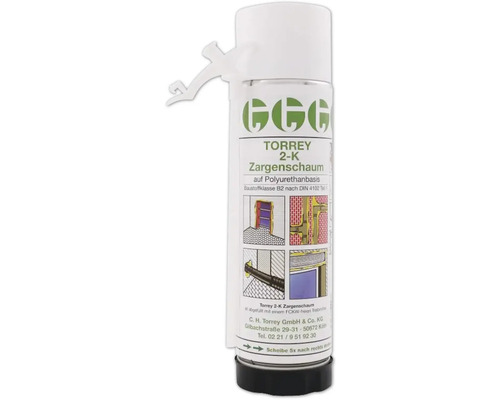 Mousse de bâti Torrey 2-K à base de polyuréthane en bombe