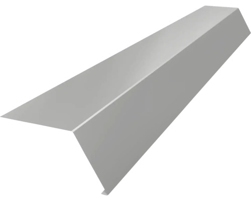PRECIT Schürze für Dachrinne H12 Weißaluminium RAL 9006 2000 mm x 156 mm x 0,4 mm Ortgangblech für Dacheindeckung