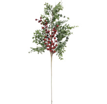 Branche décorative avec feuilles et baies pour décorations festives