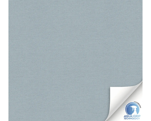 Papier peint intissé préencollé 78575-3 Designdrop uni bleu Papier peint intissé aspect textile avec technologie Aqua Grip